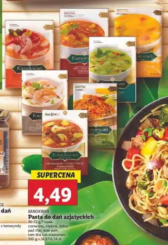 Lidl Pasta curry massaman kanokwan oferta