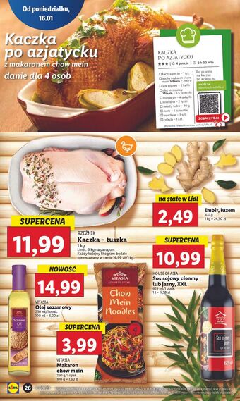 Lidl Olej sezamowy vitasia oferta