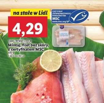 Lidl Mintaj filet bez skóry targ rybny lidla oferta