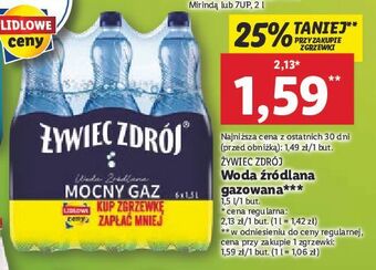 Lidl Woda mocny gaz żywiec zdrój oferta