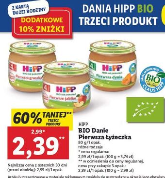 Lidl Pierwsze jabłko hipp oferta