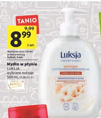 Intermarche Mydło w płynie cotton milk & provitamin b5 luksja creamy soft oferta