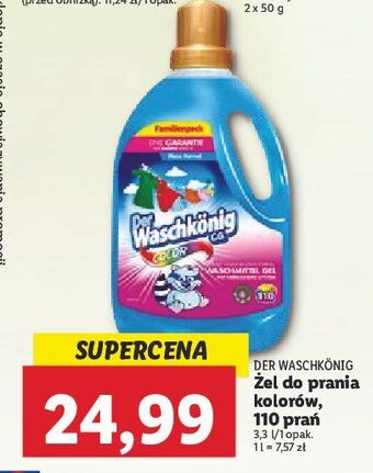 Lidl Żel do prania color der waschkonig oferta