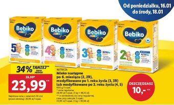 Lidl Mleko 4 bebiko junior oferta