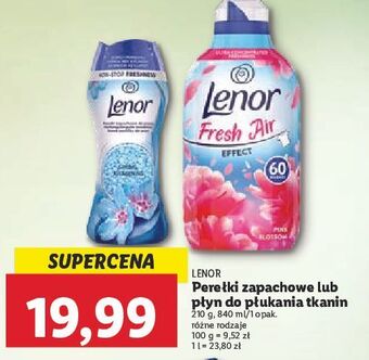 Lidl Płyn do płukania pink blossom lenor fresh air effect oferta