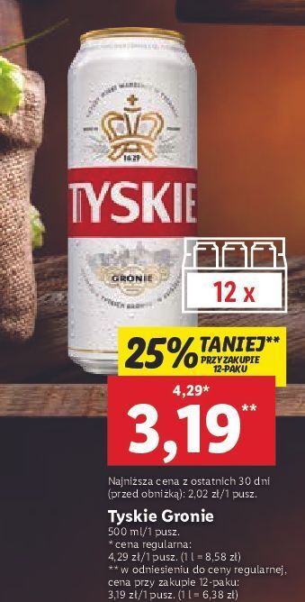 Lidl Piwo tyskie gronie oferta