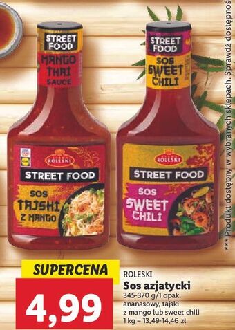 Lidl Sos tajski z mango roleski street food oferta