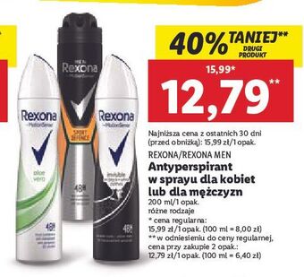 Lidl Antyperspirant rexona men sport defence oferta