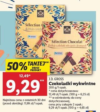 Lidl Czekoladki wykwintne dunkle auswahl j.d.gross oferta