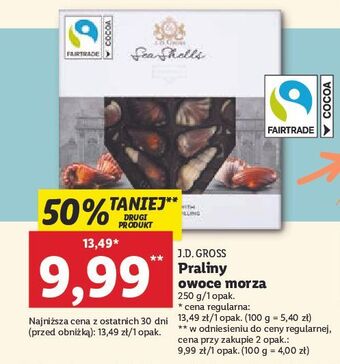 Lidl Praliny owoce morza j.d.gross oferta