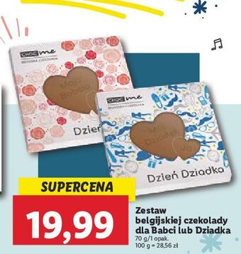 Lidl Zestaw belgijskiej czekolady dla dziadka choc me oferta