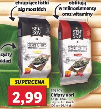 Lidl Chipsy nori original sen soy oferta