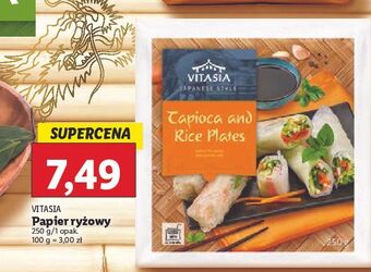 Lidl Papier ryzowy vitasia oferta