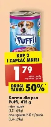 Biedronka Karma dla psa z jagnięciną puffi oferta