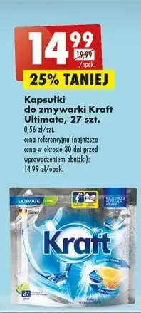 Biedronka Kapsułki do zmywarek lime kraft ultimate oferta