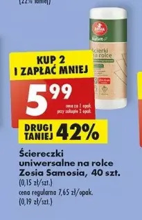 Biedronka Ściereczki na rolce zosia samosia oferta