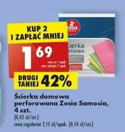 Biedronka Ściereczki domowe perforowane zosia samosia oferta