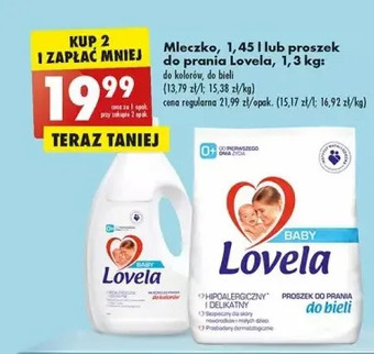 Biedronka Proszek do prania bieli lovela baby oferta