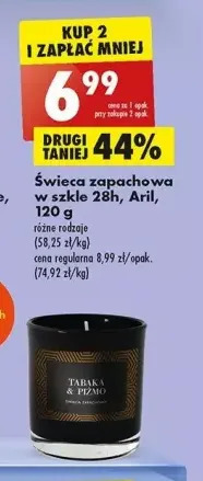 Biedronka Świeca zapachowa tabaka & piżmo aril oferta