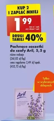 Biedronka Pachnąca saszetka lawendowe wzgórze aril oferta