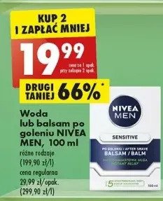 Biedronka Balsam po goleniu natychmiastowa ulga nivea men sensitive oferta