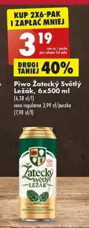 Biedronka Piwo zatecky svetly lezak oferta