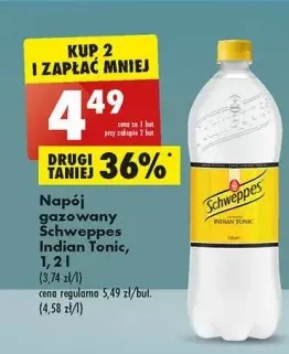 Biedronka Napój indian tonic schweppes oferta