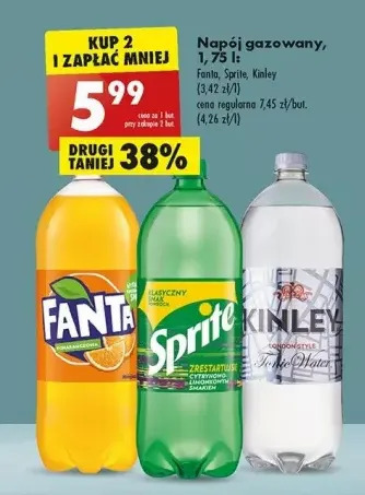 Biedronka Napój pomarańczowy fanta oferta