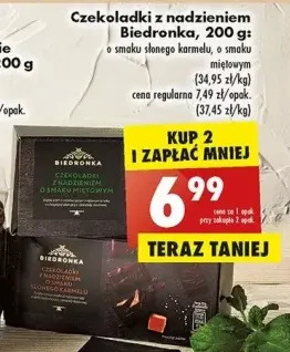 Biedronka Czekoladki z nadzieniem miętowym biedronka oferta
