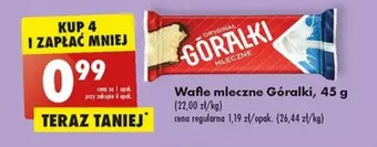 Biedronka Wafelek mleczny góralki oferta