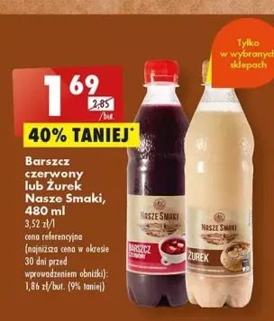 Biedronka Barszcz czerwony nasze smaki oferta