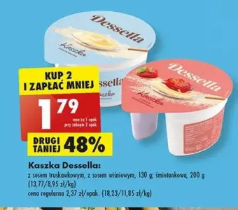 Biedronka Kaszka z sosem truskawkowym dessella oferta