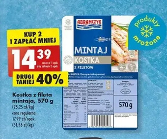 Biedronka Mintaj kostka abramczyk oferta