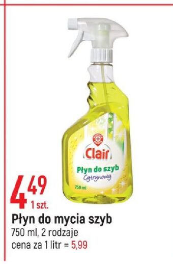 E.Leclerc Płyn do mycia szyb cytrynowy wiodąca marka clair oferta