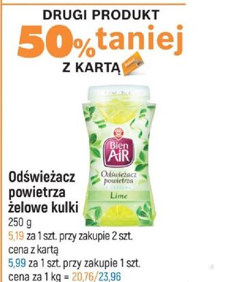 E.Leclerc Odświeżacz powietrza lime wiodąca marka bien air oferta