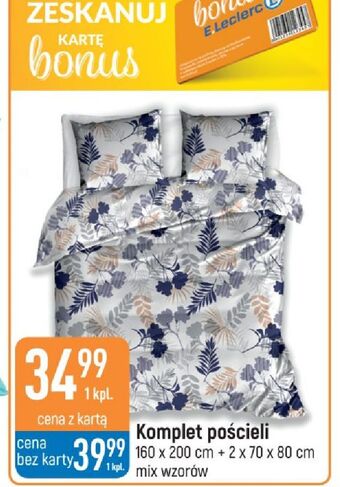 E.Leclerc Komplet pościeli 160 x 200 cm + 2 70 80 oferta