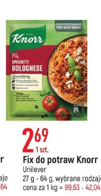 E.Leclerc Spaghetti bolognese knorr fix oferta