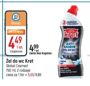 E.Leclerc Żel do wc multi action kret oferta