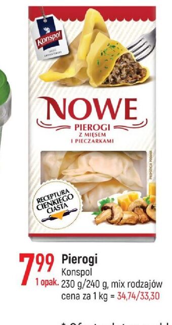 E.Leclerc Pierogi z mięsem i pieczarkami konspol oferta