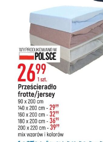 E.Leclerc Prześcieradło jersey 200 x 220 cm oferta