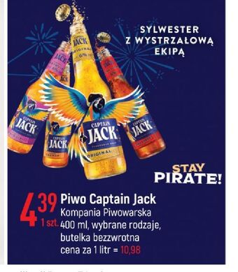 E.Leclerc Piwo captain jack pirate orange oferta