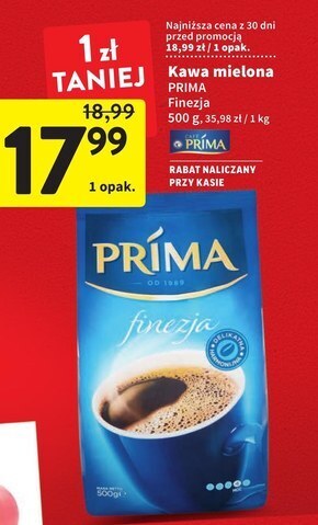 Intermarche Prima finezja kawa mielona 500 g oferta