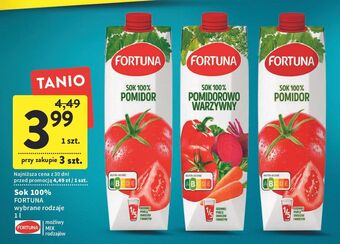 Intermarche Sok 100% pomidorowo-warzywny fortuna oferta