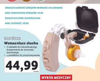 Wzmacniacz słuchu sanitas