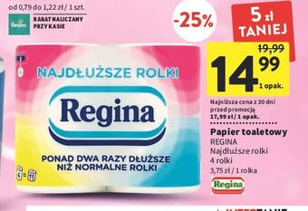 Intermarche Papier toaletowy regina najdłuższe rolki oferta