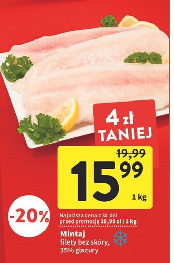 Intermarche Mintaj filet bez skóry oferta