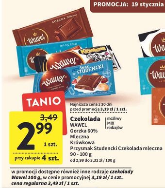 Intermarche Czekolada wawel 70% cocoa oferta