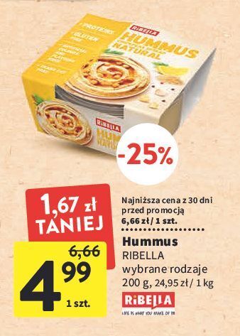 Intermarche Hummus natural ribella oferta