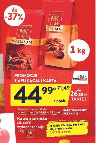 Intermarche Kawa mk cafe crema oferta