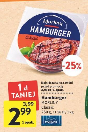 Intermarche Hamburger classic morliny oferta